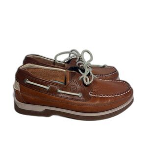 Sperry Mako Leather Shoes Boat Boaters Moccasin Casual Loafers Preppy M 7/ W 8.5